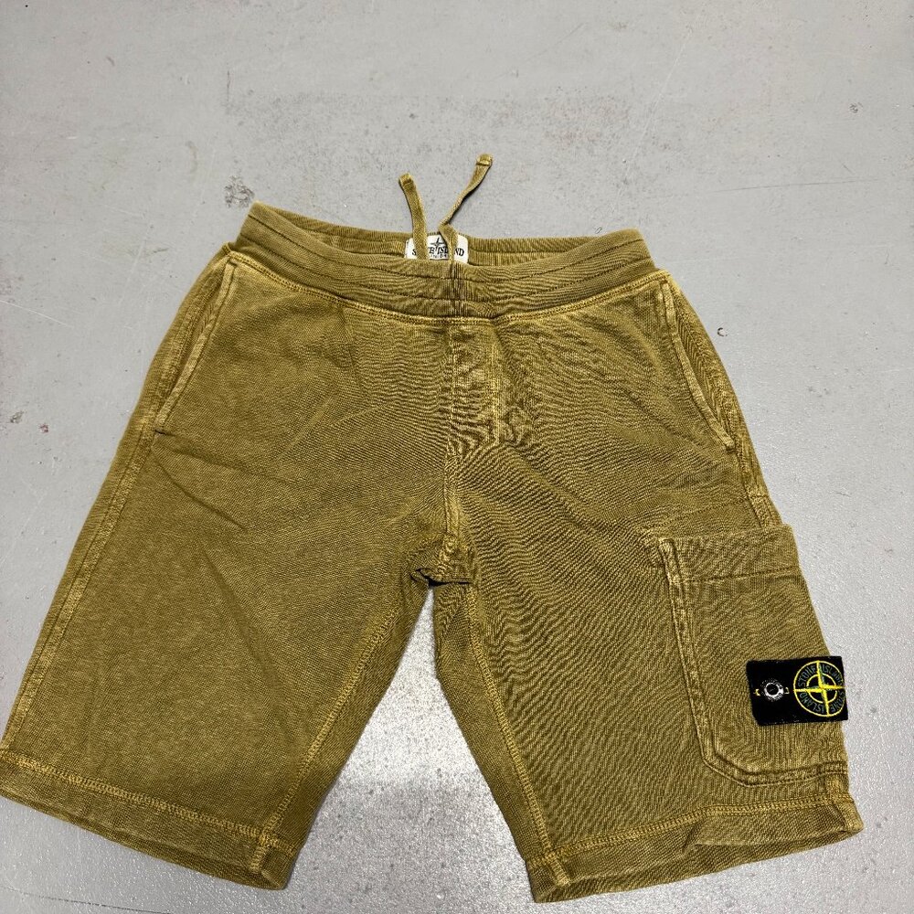 Stone Island Junior shorts military green cargo compass patch Size 10